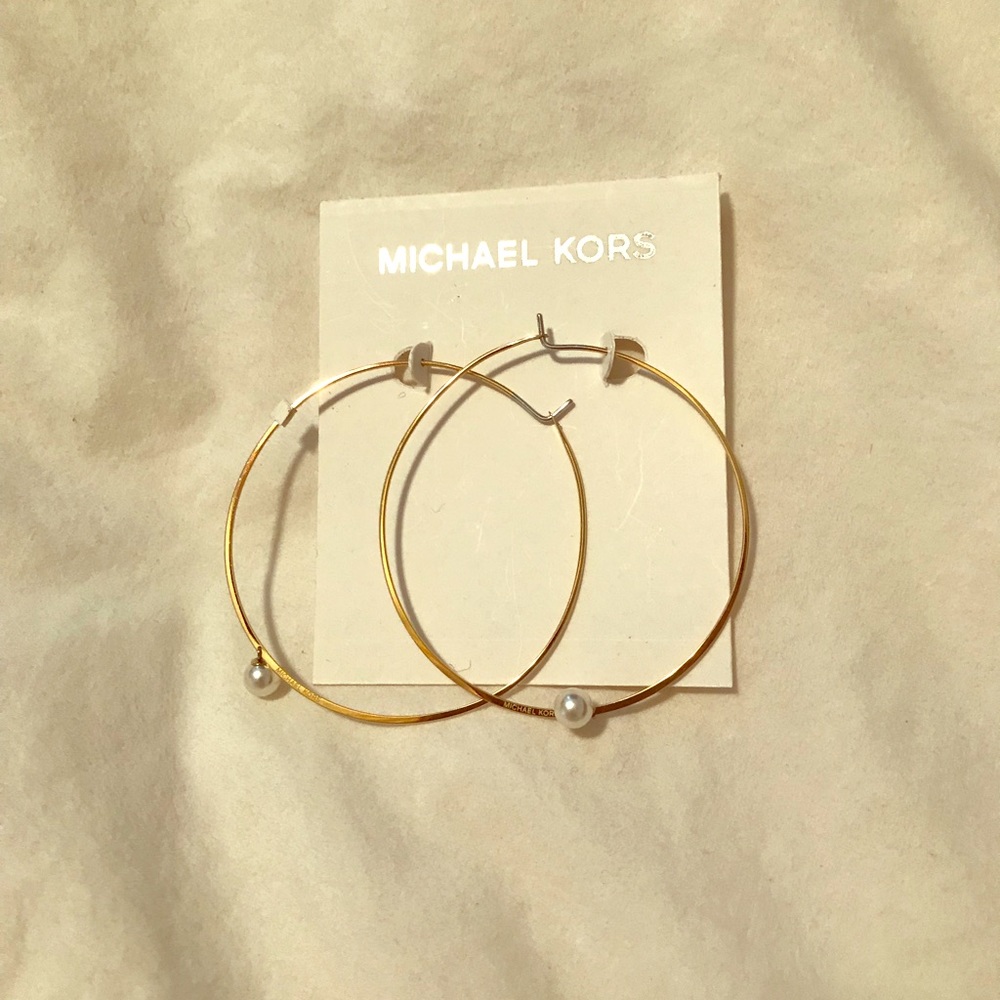 Michael Kors hoop earrings